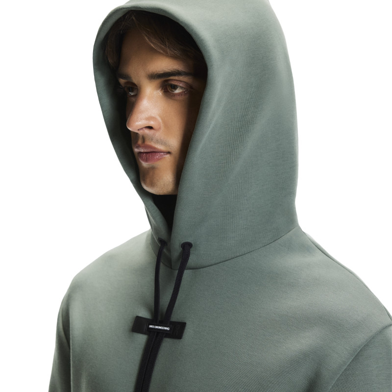 Pánska mikina On FOCUS TECH HOODIE  - tmavo zelená