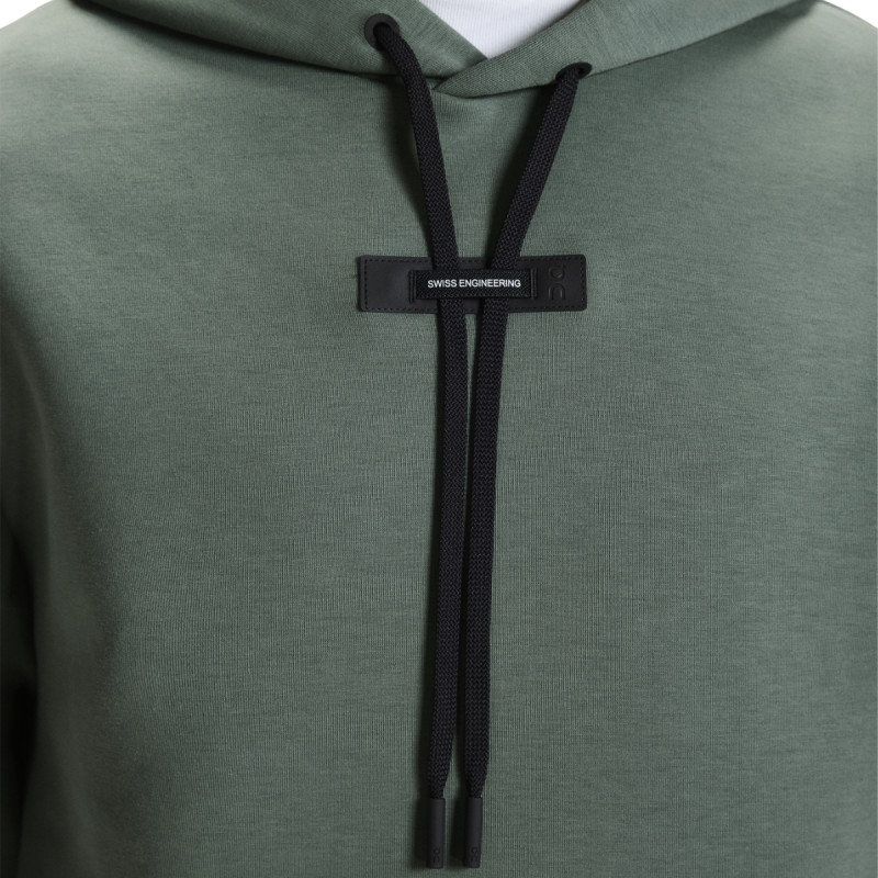 Pánska mikina On FOCUS TECH HOODIE  - tmavo zelená