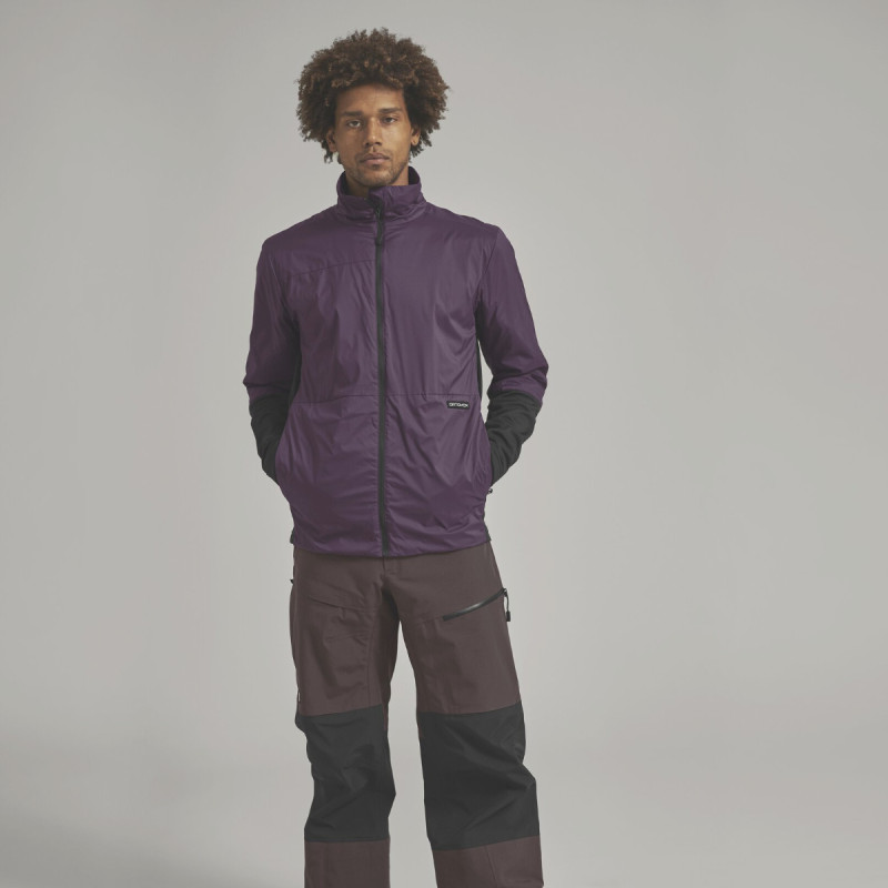 Pánska bunda Ortovox RAVINE METAWOOL 60  - vínová