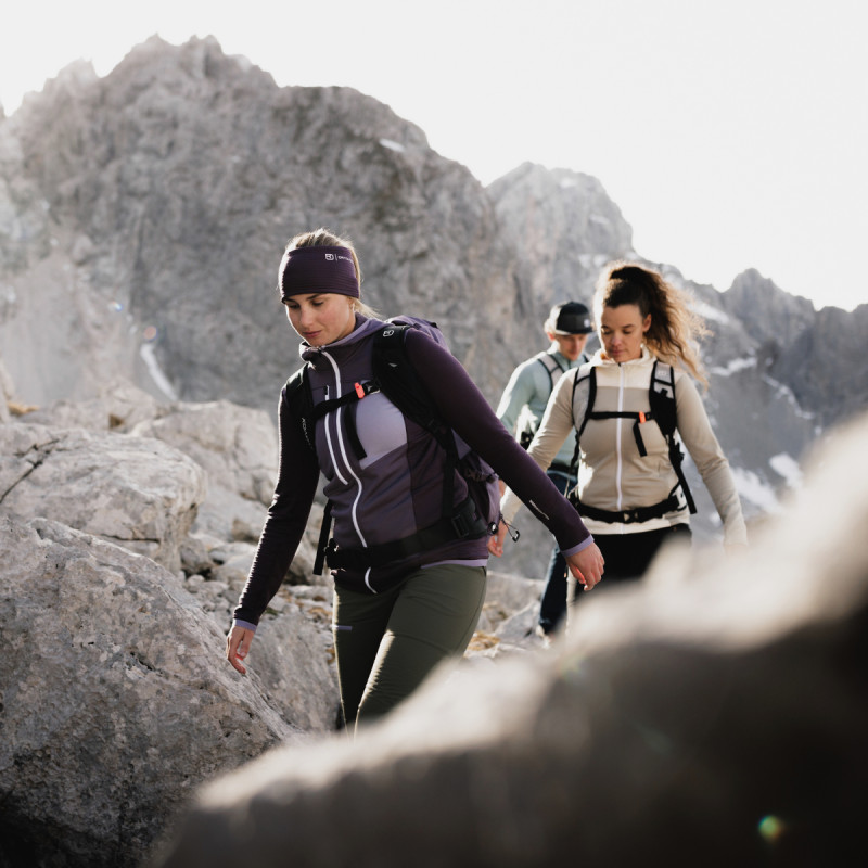 Dámská mikina Ortovox FLEECE GRID HOODY  - béžová