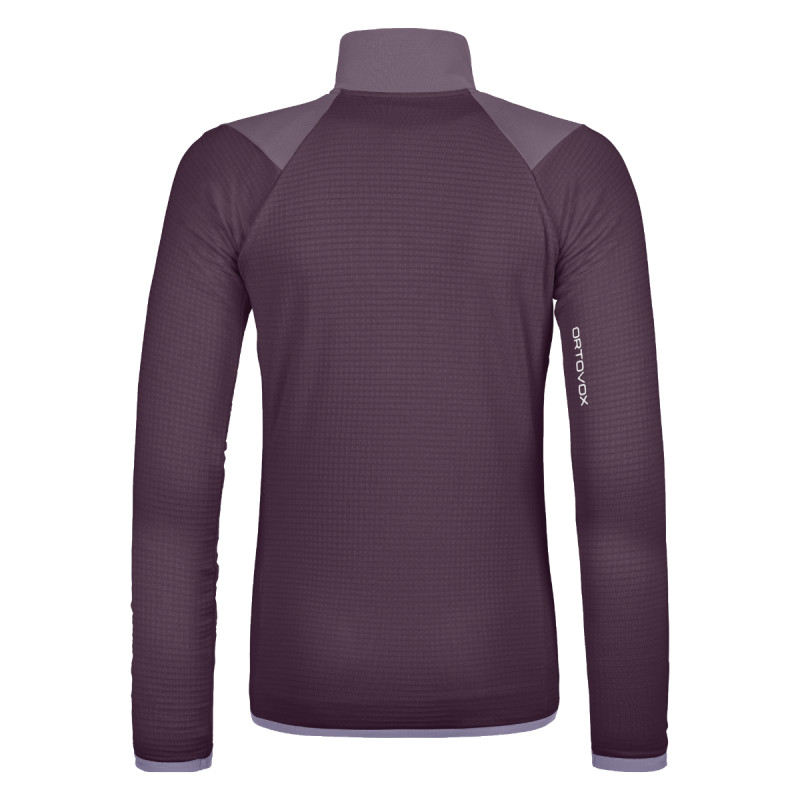 Dámska mikina Ortovox FLEECE GRID JACKET  - fialová