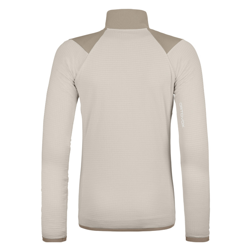 Dámska mikina Ortovox FLEECE GRID JACKET  - béžová