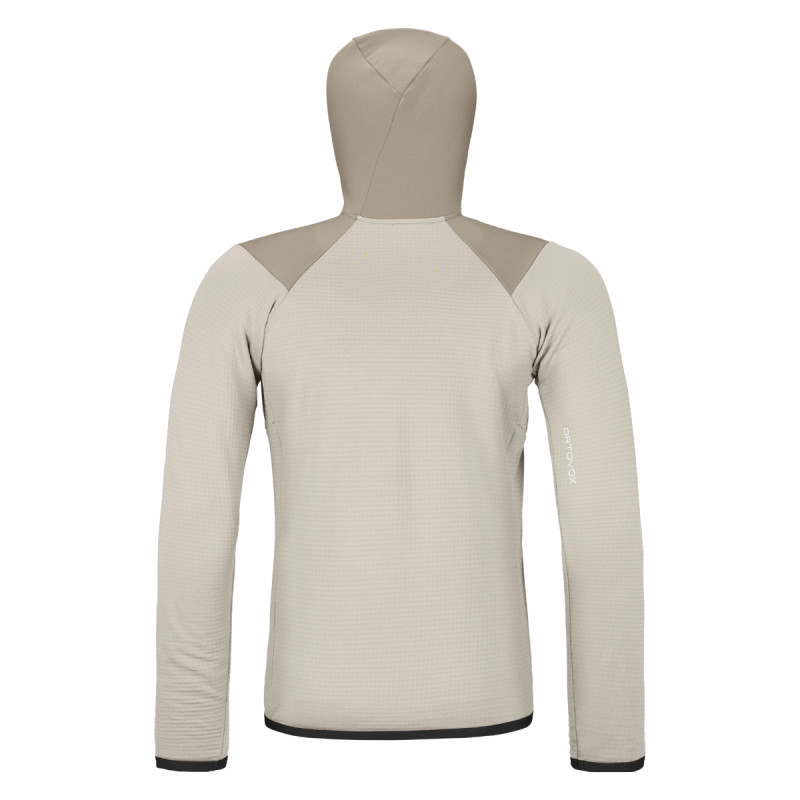 Pánská mikina Ortovox FLEECE GRID HOODY  - béžová