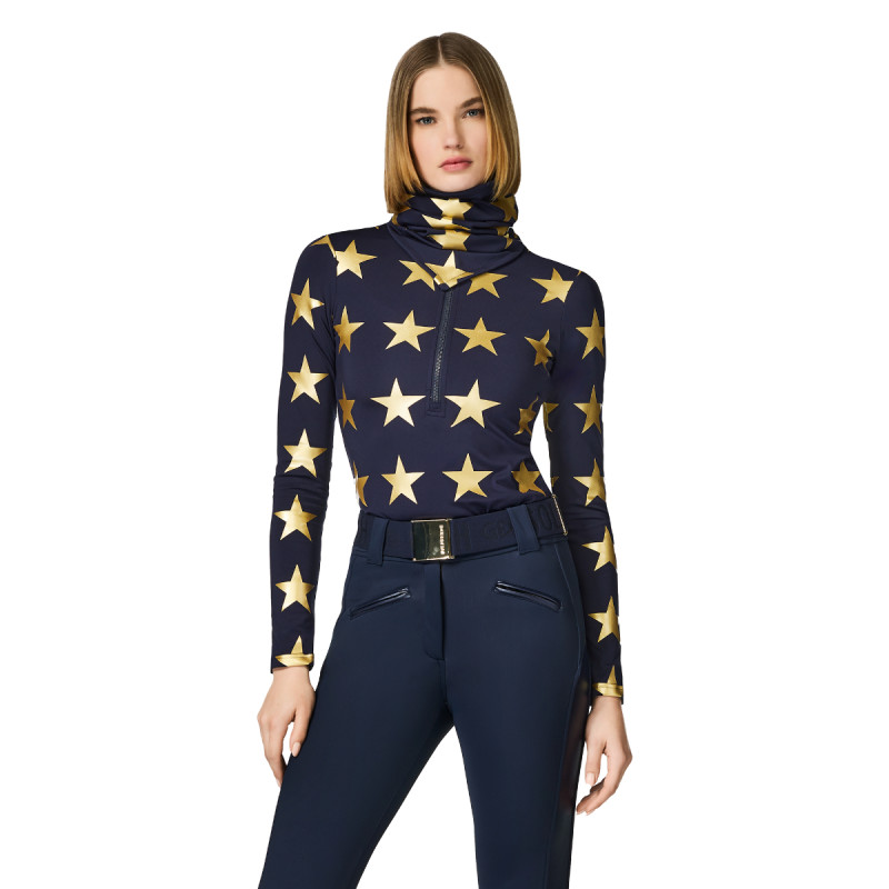 Dámska mikina Goldbergh LUNARIA  - tmavo modrá