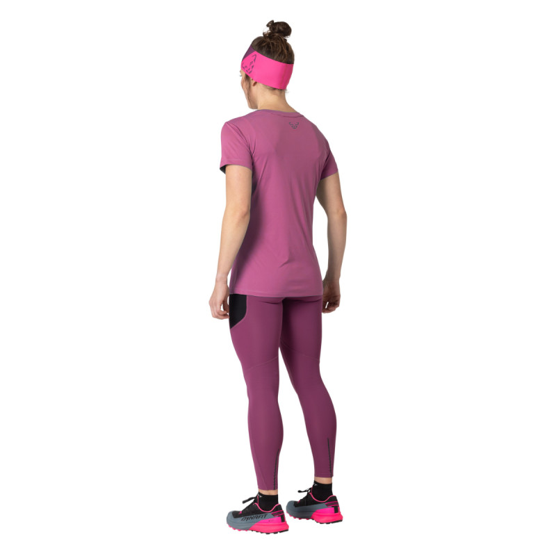 Dámske funkčné tričko Dynafit TRAVERSE T-SHIRT  - tmavo ružová