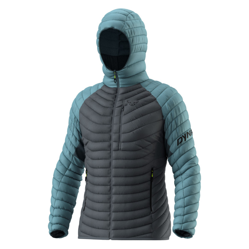 Pánská bunda Dynafit RADICAL DOWN RDS HOODED JACKET  - šedá