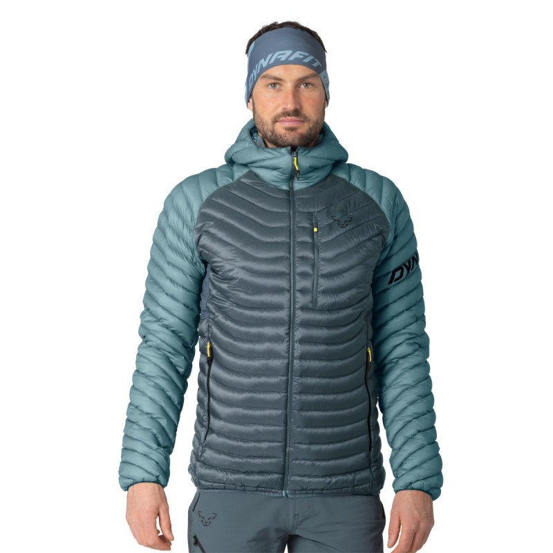 Pánská bunda Dynafit RADICAL DOWN RDS HOODED JACKET  - šedá
