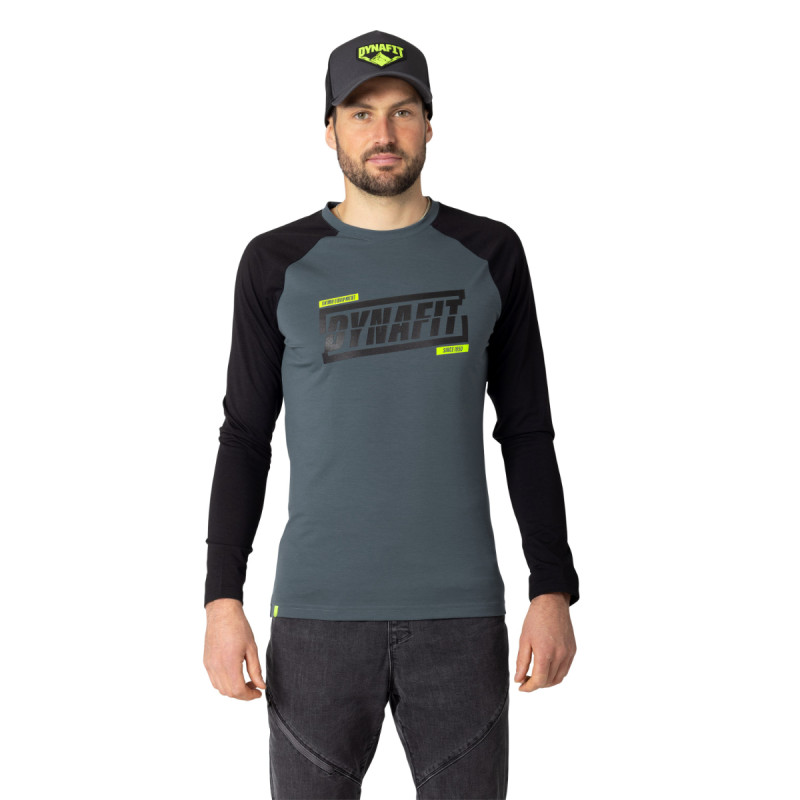 Pánske tričko Dynafit 24/7 LONG SLEEVE SHIRT  - tmavo šedá