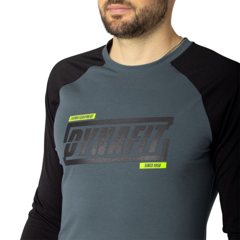 Pánske tričko Dynafit 24/7 LONG SLEEVE SHIRT  - tmavo šedá