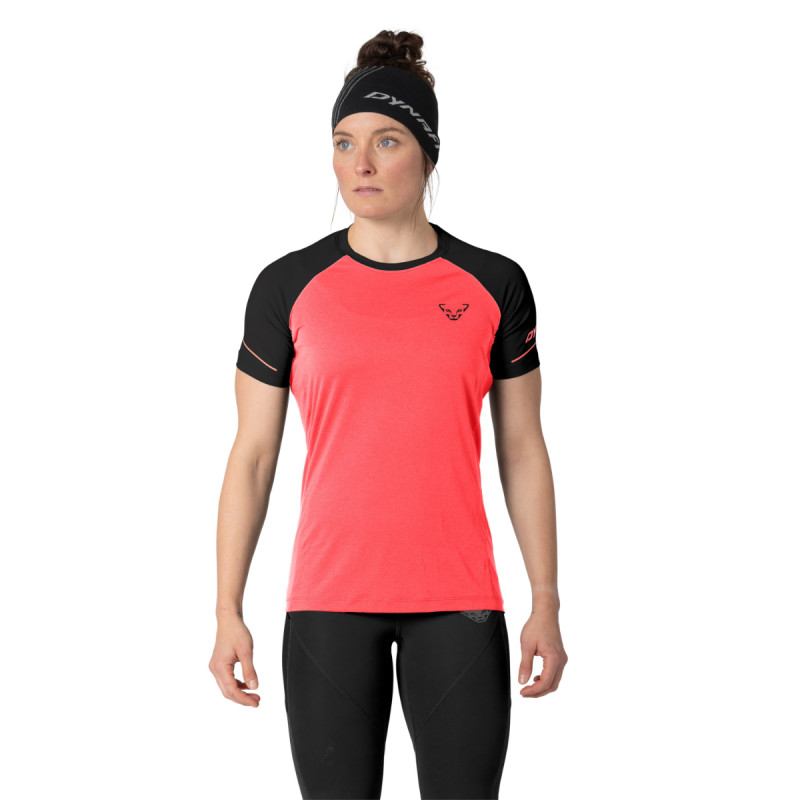 Dámské funkční tričko Dynafit ALPINE PRO SHORT SLEEVE SHIRT  - růžová