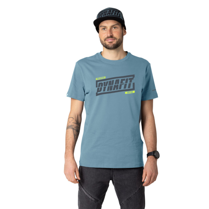 Pánske tričko Dynafit GRAPHIC COTTON T-SHIRT  - šedá