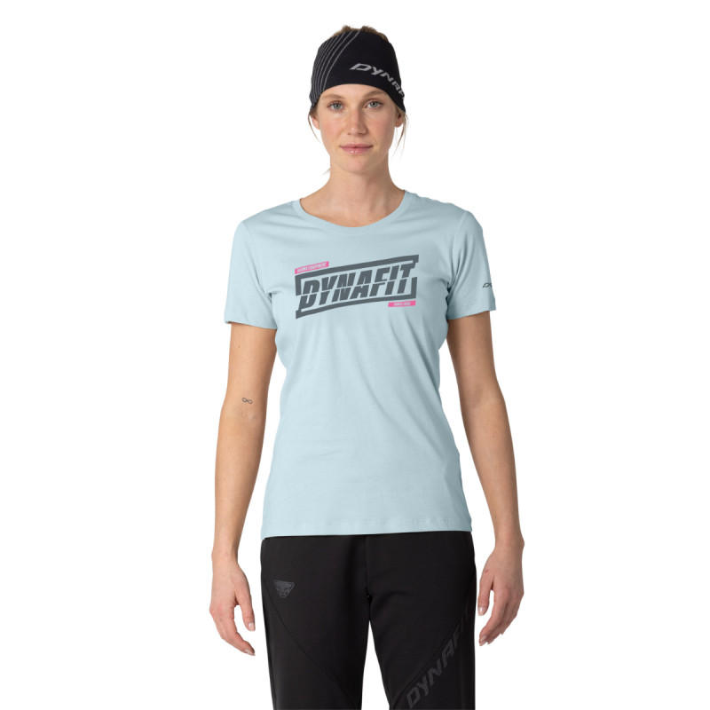 Dámske tričko Dynafit GRAPHIC COTTON T-SHIRT  - svetlo modrá