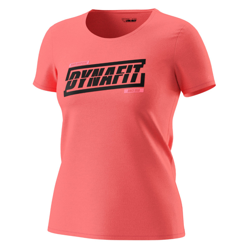 Dámske tričko Dynafit GRAPHIC COTTON T-SHIRT  - ružová