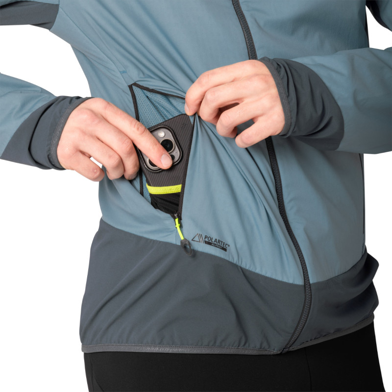 Pánska bunda Dynafit MEZZALAMA POLARTEC ALPHA JACKET  - svetlo modrá