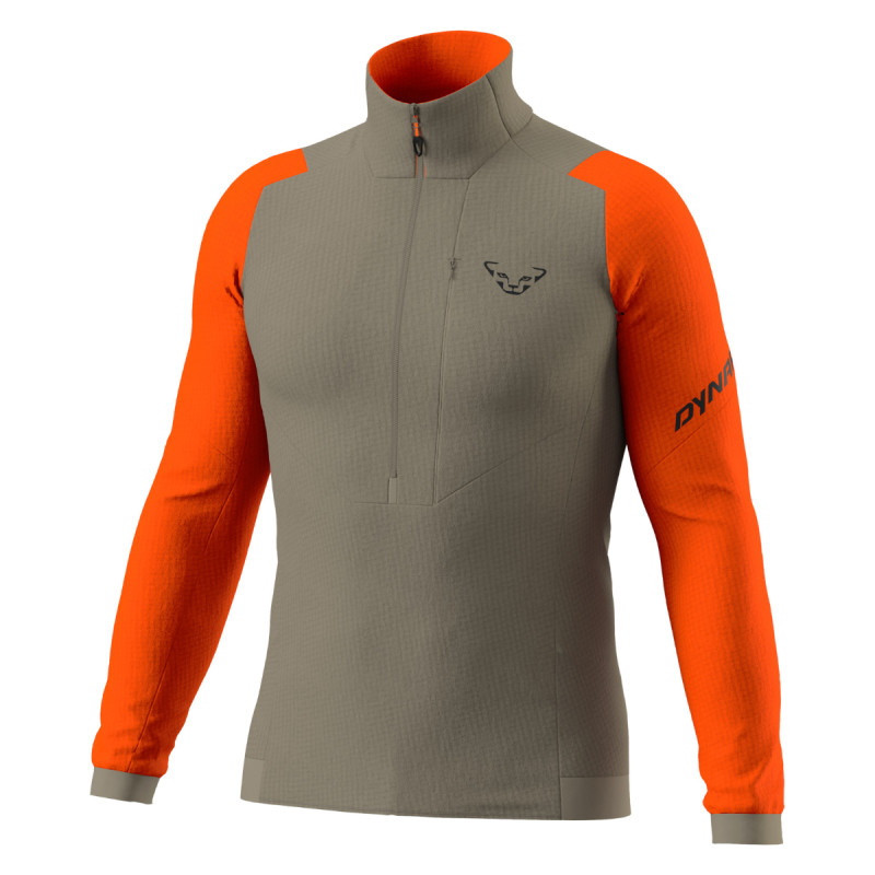 Pánska mikina Dynafit BLACKLIGHT THERMAL 1/2 ZIP  - svetlo hnedá