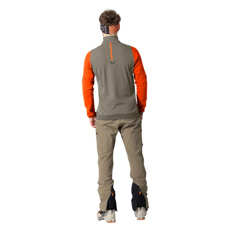 Pánska mikina Dynafit BLACKLIGHT THERMAL 1/2 ZIP  - svetlo hnedá