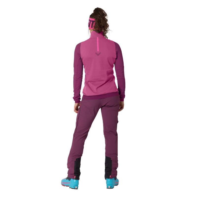 Dámska mikina Dynafit BLACKLIGHT THERMAL 1/2 ZIP  - tmavo ružová