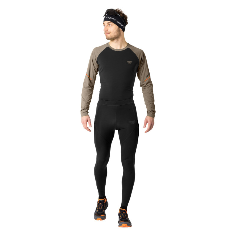 Pánské běžecké legíny Dynafit WARM ULTRA TIGHTS  - černá
