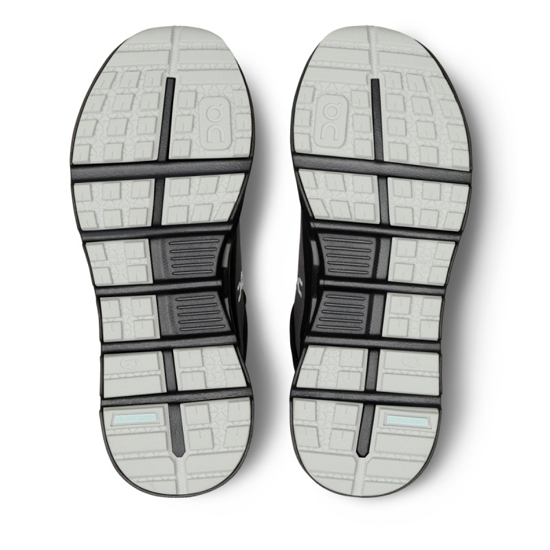 Detské členkové topánky On CLOUDHERO MID WATERPROOF  - čierna