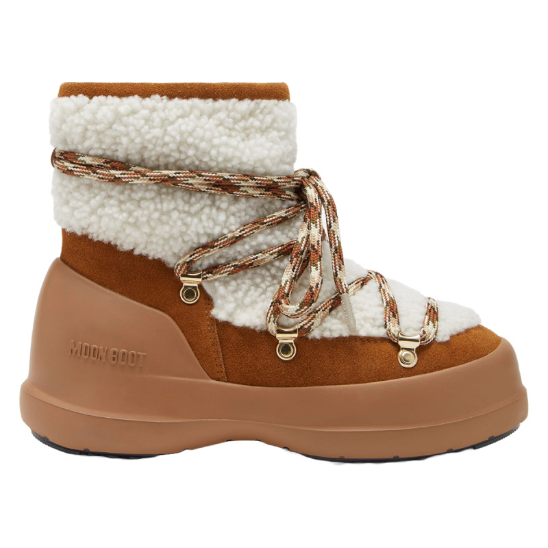 Dámské sněhule Moon Boot LUNA SHEARLING  - světle hnědá