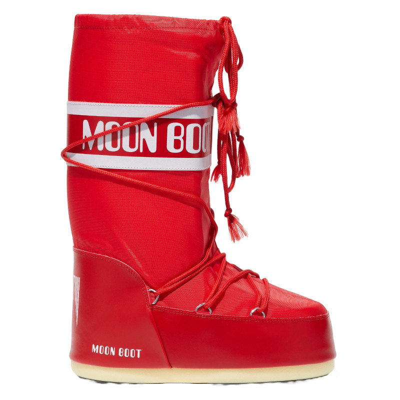 Dívčí sněhule Moon Boot ICON NYLON JR  - červená