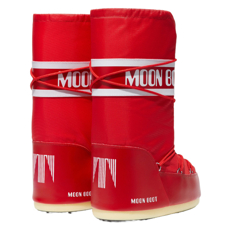 Dívčí sněhule Moon Boot ICON NYLON JR  - červená