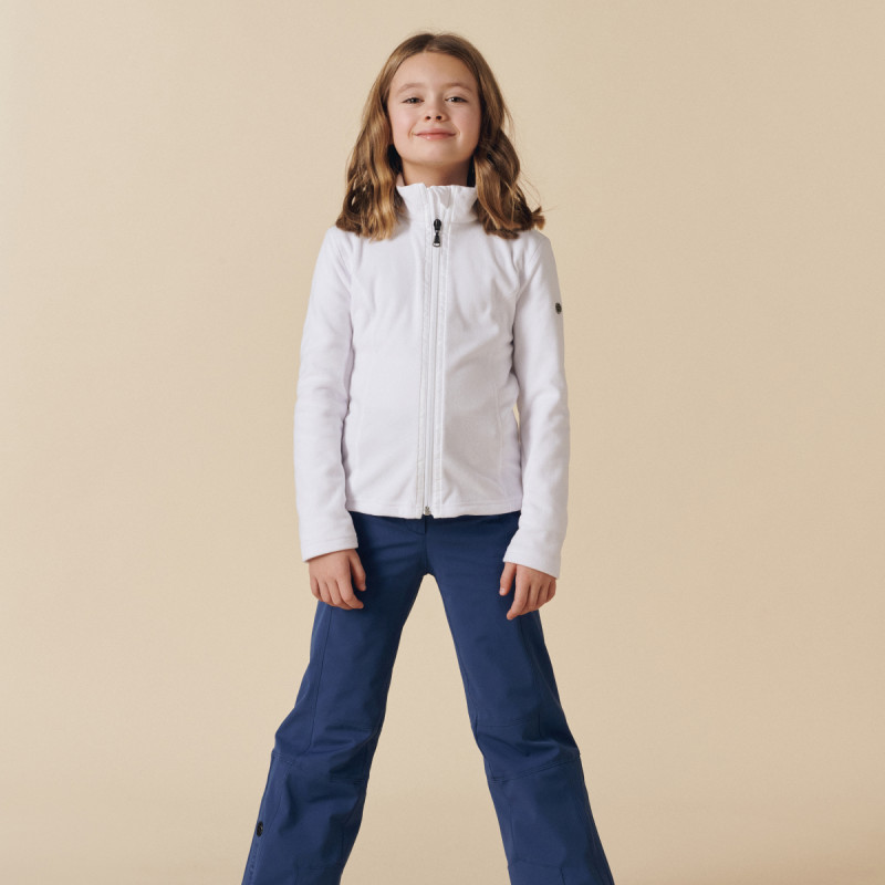 Dievčenská mikina Poivre Blanc W25-RUBY-JRGL MICRO FLEECE  - biela