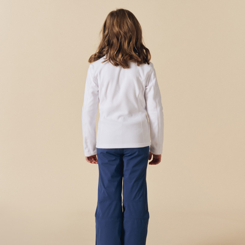 Dievčenská mikina Poivre Blanc W25-RUBY-JRGL MICRO FLEECE  - biela