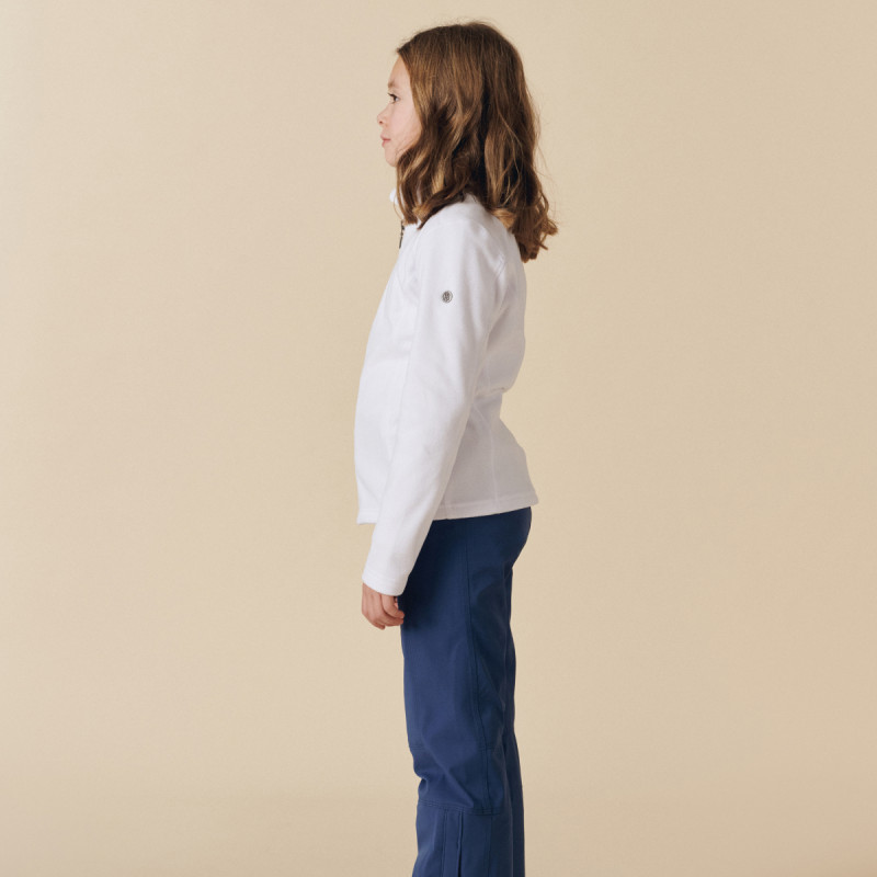 Dievčenská mikina Poivre Blanc W25-RUBY-JRGL MICRO FLEECE  - biela