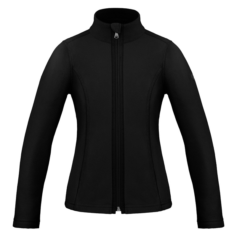 Dievčenská mikina Poivre Blanc W25-RUBY-JRGL MICRO FLEECE  - čierna