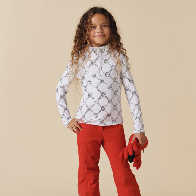 Dívčí mikina Poivre Blanc W25-MIA-JRGL/M BASE LAYER  - bílá