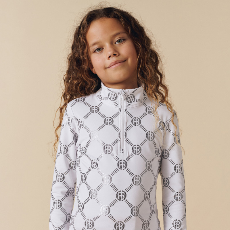 Dívčí mikina Poivre Blanc W25-MIA-JRGL/M BASE LAYER  - bílá