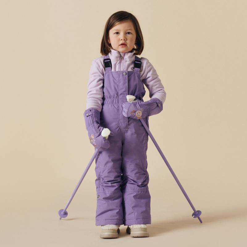 Dievčenské lyžiarské nohavice Poivre Blanc W25-JADE-BBGL SKI BIB  - fialová