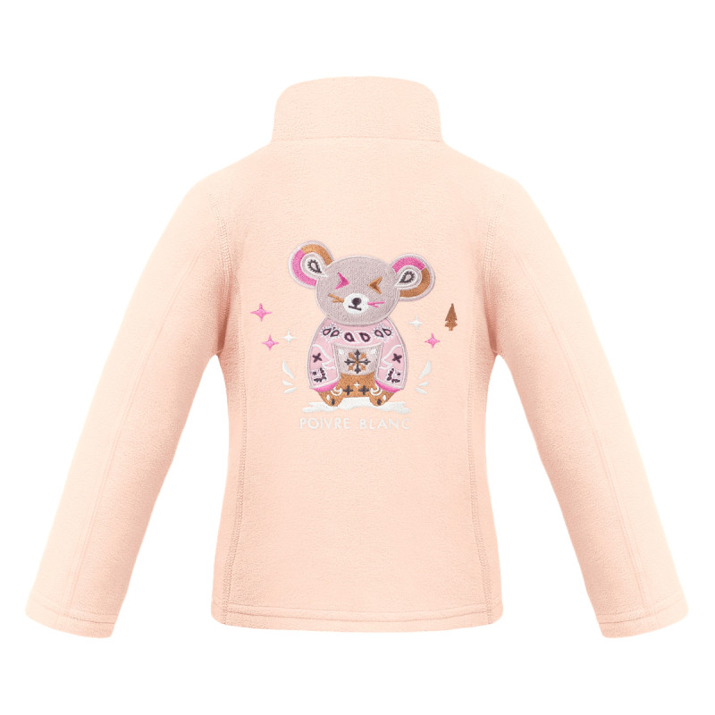 Dievčenská mikina Poivre Blanc W25-RUBY-BBGL MICRO FLEECE  - svetlo ružová