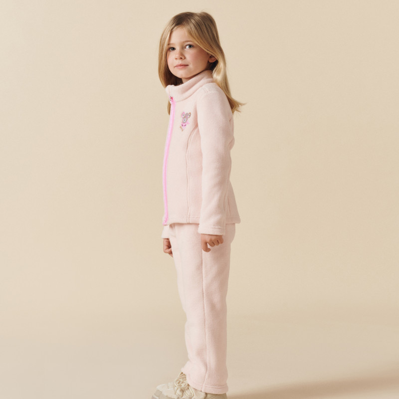 Dievčenská mikina Poivre Blanc W25-RUBY-BBGL MICRO FLEECE  - svetlo ružová