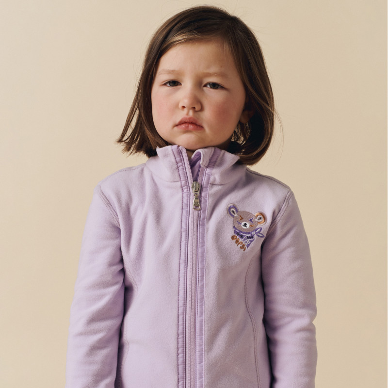 Dievčenská mikina Poivre Blanc W25-RUBY-BBGL MICRO FLEECE  - fialová