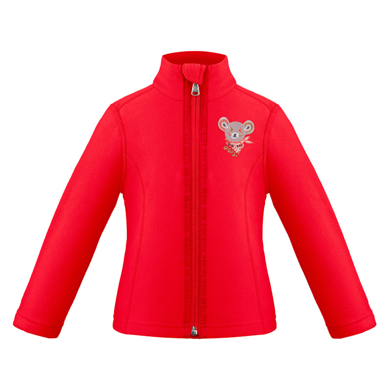 Dievčenská mikina Poivre Blanc W25-RUBY-BBGL MICRO FLEECE  - červená