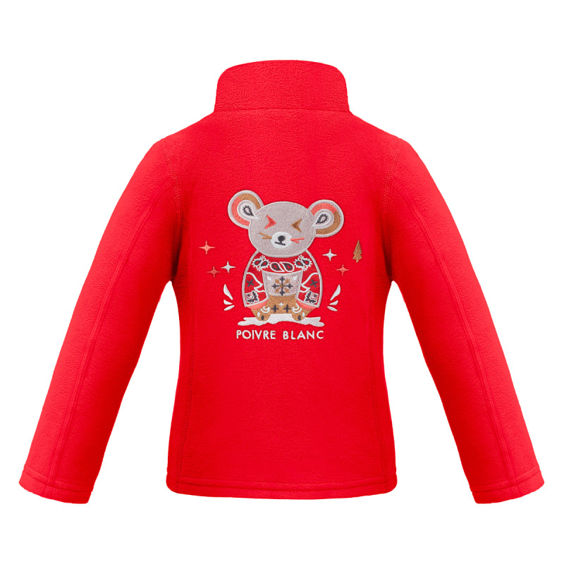 Dievčenská mikina Poivre Blanc W25-RUBY-BBGL MICRO FLEECE  - červená