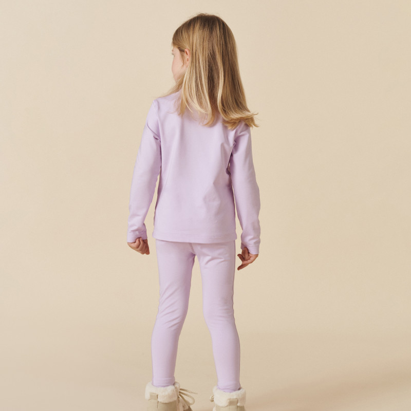 Dievčenská mikina Poivre Blanc W25-MIA-BBGL BASE LAYER  - fialová