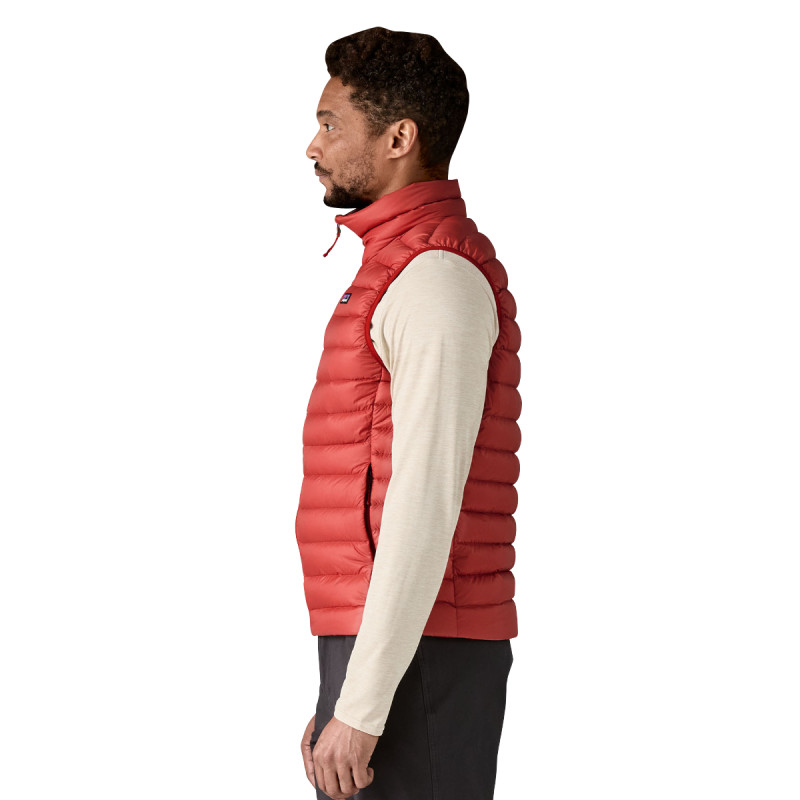 Pánská vesta Patagonia DOWN SWEATER VEST  - červená