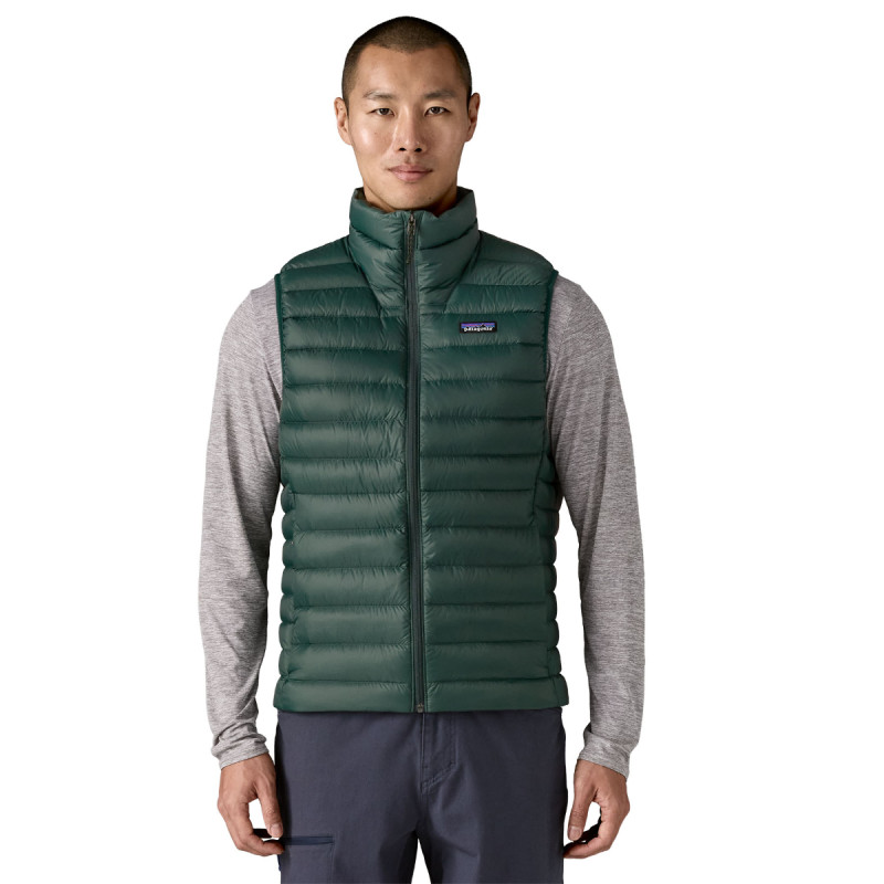Pánská vesta Patagonia DOWN SWEATER VEST  - tmavě zelená