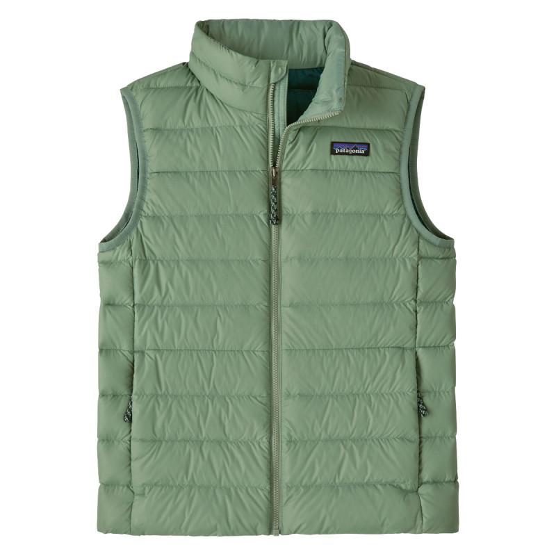 Dětská vesta Patagonia DOWN SWEATER VEST  - světle zelená