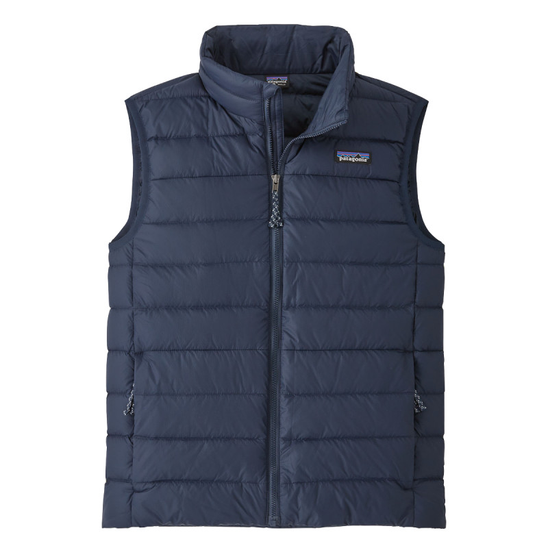 Detská vesta Patagonia DOWN SWEATER VEST  - tmavo modrá