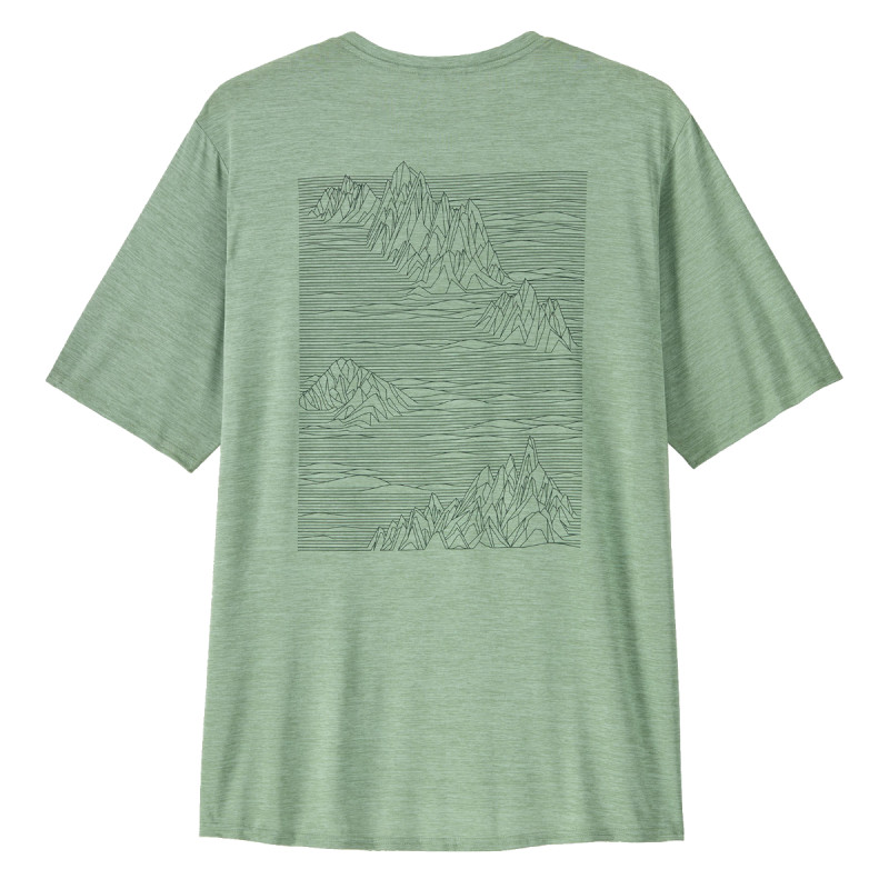 Pánske funkčné tričko Patagonia CAPILENE COOL DAILY GRAPHIC SHIRT  - svetlo zelená