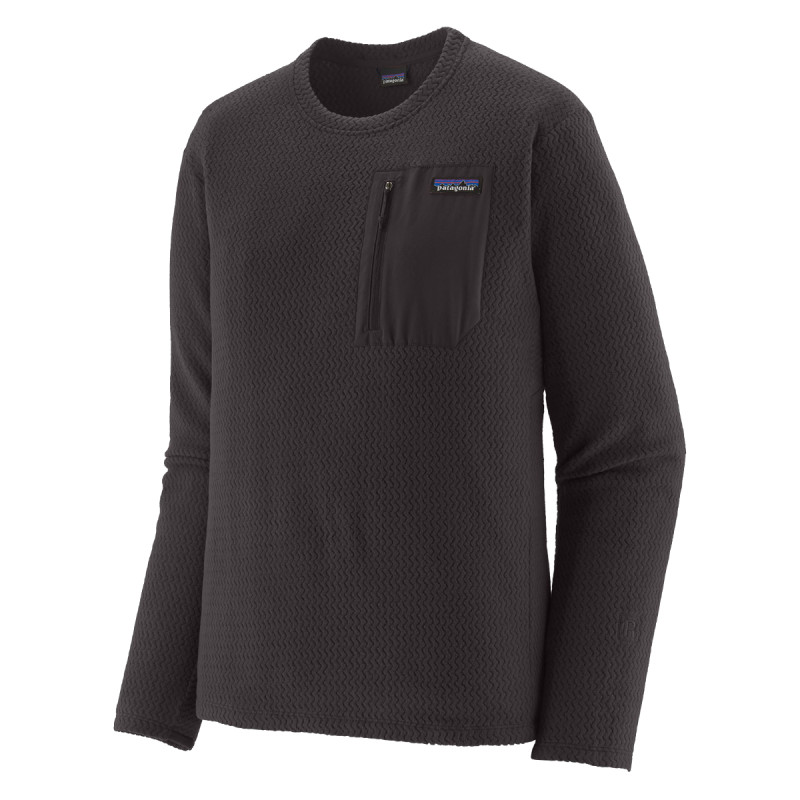 Pánska mikina Patagonia R1 AIR FLEECE CREWNECK  - čierna