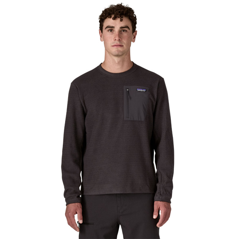 Pánska mikina Patagonia R1 AIR FLEECE CREWNECK  - čierna