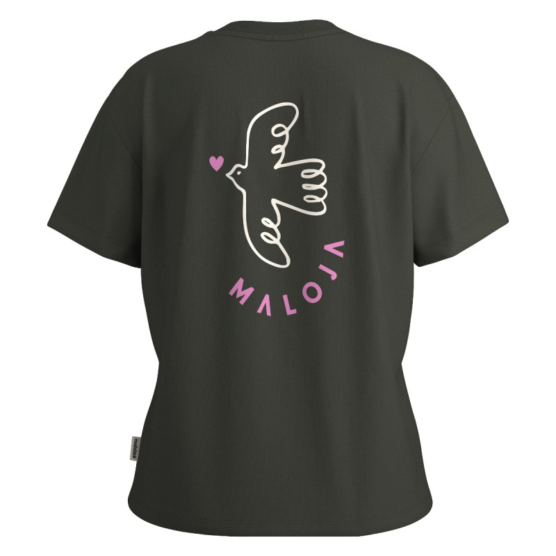 Dámske tričko Maloja CASSETTEM.  - tmavo zelená