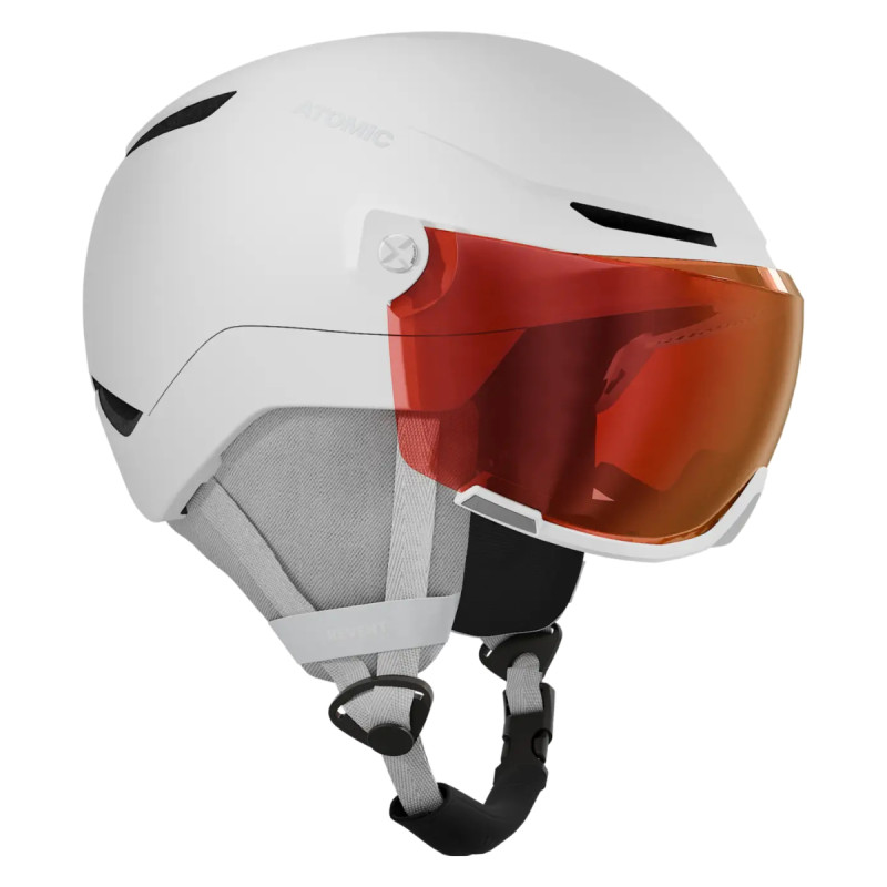 Dětská lyžařská helma Atomic REVENT VISOR JR  - bílá