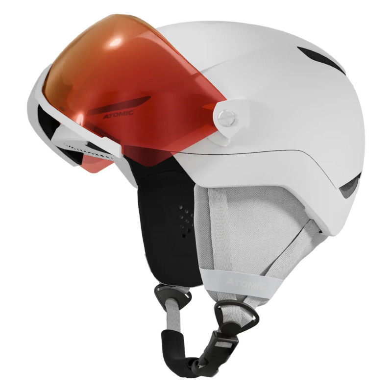 Dětská lyžařská helma Atomic REVENT VISOR JR  - bílá