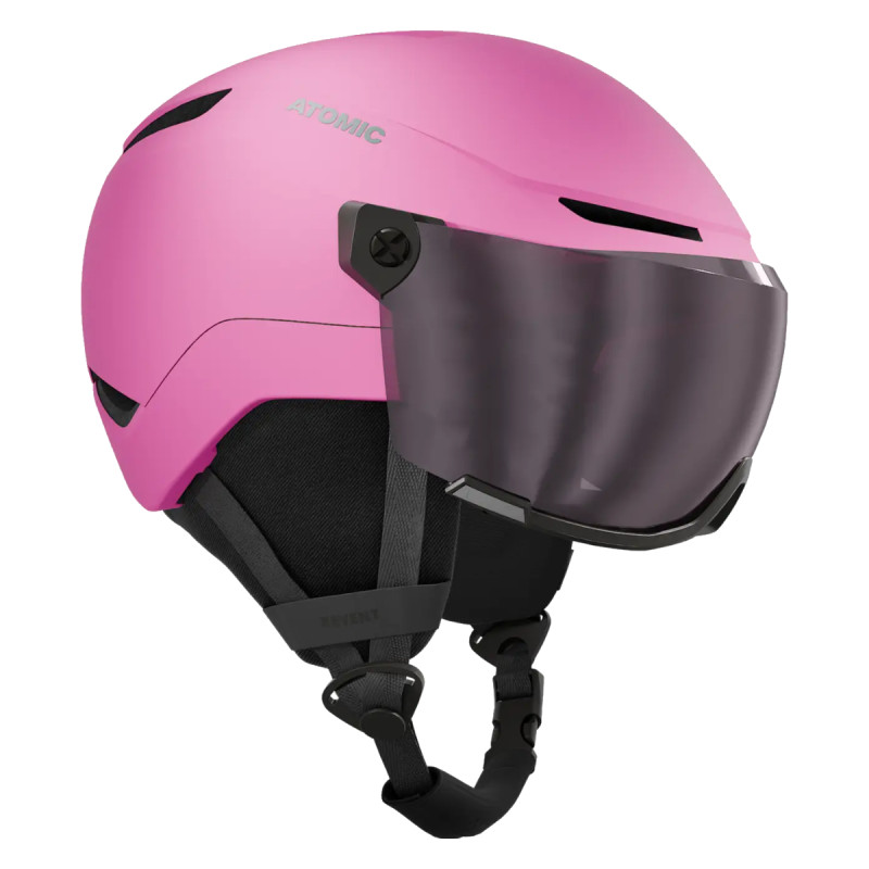 Dětská lyžařská helma Atomic REVENT VISOR JR  - růžová